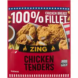Iceland Iceland Zing Chicken Tenders 450g offer