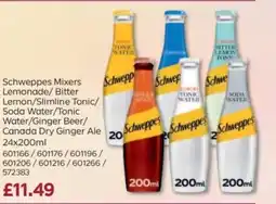 Bestway Schweppes Mixers offer