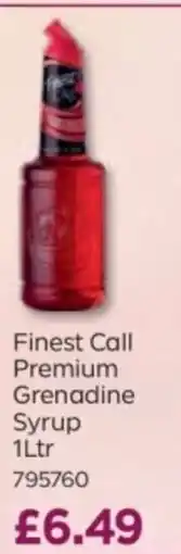 Bestway Finest Call Premium Grenadine Syrup offer