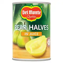 Tesco Del Monte Pear Halves In Juice 415G offer