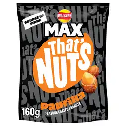Tesco Walkers Max Thats Nuts Paprika 160g offer