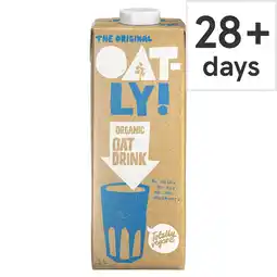 Tesco Oatly Organic Oat Drink Long Life 1L offer