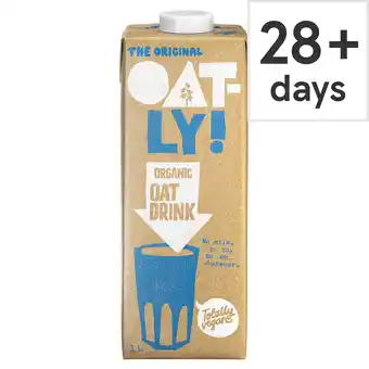 Tesco Oatly Organic Oat Drink Long Life 1L offer