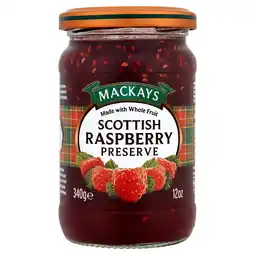 Tesco Mackays Scottish Raspberry Preserve 340G offer