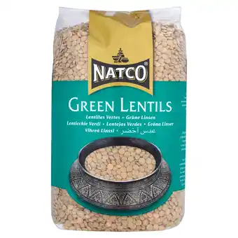 Tesco NATCO GREEN LENTILS 2KG offer