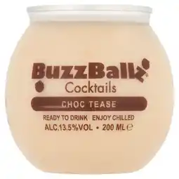 Asda BuzzBallz Choc Tease Cocktails 200ml offer