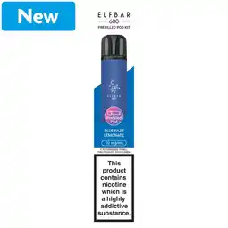 Morrisons Elfbar 600 Rechargeable Prefilled Pod Kit Blue Razz Lemonade offer