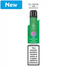 Morrisons Elfbar 600 Rechargeable Prefilled Pod Kit Kiwi Passion Fruit Guava offer