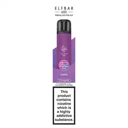Morrisons Elfbar 600 Rechargeable Prefilled Pod Kit Grape offer