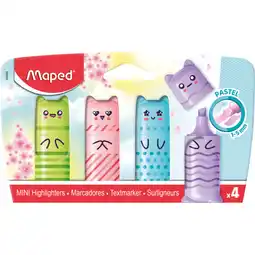 Asda Maped Pastel Mini Highlighters 4 Pack offer