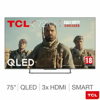 Costco TCL 75C729K 75 Inch QLED 4K Ultra HD Smart Android TV offer