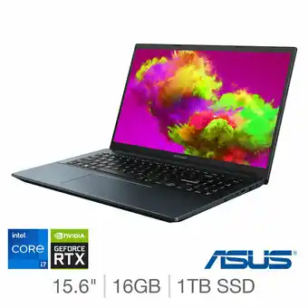 Costco ASUS VivoBook Pro, Intel Core i7, 16GB RAM, 1TB SSD, NVIDIA GeForce RTX 3050, 15.6 Inch OLED Laptop, K3500PC-L1030W offer