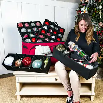Costco 4 tray, 72 Christmas Ornament Storage Bag offer