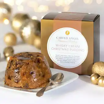 Costco The Carved Angel Whisky Cream Christmas Pudding, 908g (Serves 8-9) offer