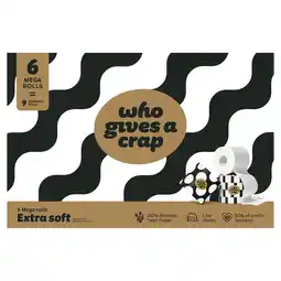 Tesco Who Gives A Crap Extra Soft Toilet Tissue 6 Mega Rolls offer