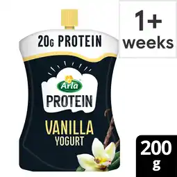 Tesco Arla Protein Vanilla Yogurt Pouch 200g offer