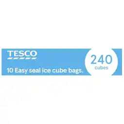 Tesco Tesco Easy Seal Ice Cube Bags 10'S offer