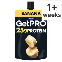 Tesco GetPRO 25g Protein Yoghurt Pouch - Banana 200g offer