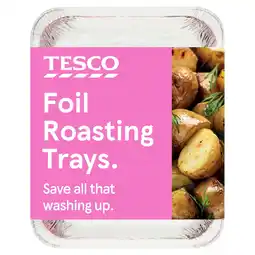 Tesco Tesco Foil Roasting Trays 2 Pack 326Mmx260mm offer
