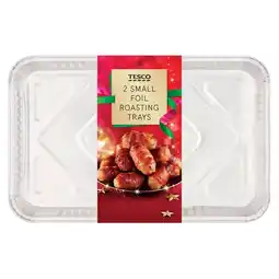 Tesco Tesco Small Foil Roasting Trays 2 Pack offer