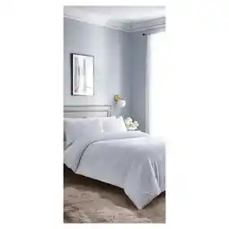 Tesco West Park White Pinsonic Duvet Set King Size offer
