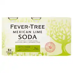 Tesco Fever-Tree Mexican Lime Soda 6x150ml offer