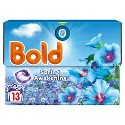 Tesco Bold Washing Liquid Pods Spring Awakening 13 washes 254.8g offer