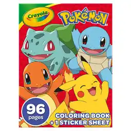 Asda Crayola 96 Page Pokemon Colouring Book offer