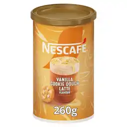 Morrisons Nescafe Latte Vanilla Cookie Dough Instant Coffee 260g offer