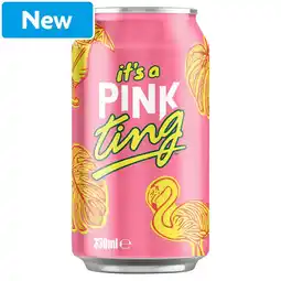 Morrisons Pink Ting Ting Carbonated Grapefruit Juice Drink offer