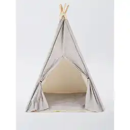 Asda George Home Grey Polka Dot Teepee Foam Dog Bed offer