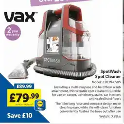 Lidl Vax Spotwash Spot Cleaner offer