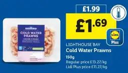 Lidl Lighthouse Bay Cold Water Prawns offer
