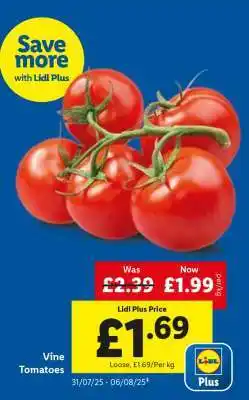 Lidl Vine Tomatoes offer