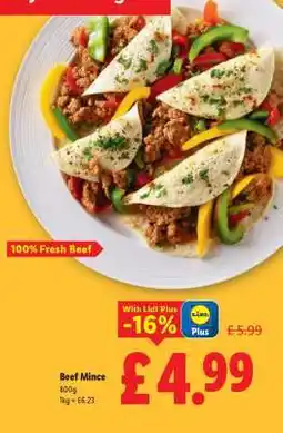 Lidl Beef Mince offer