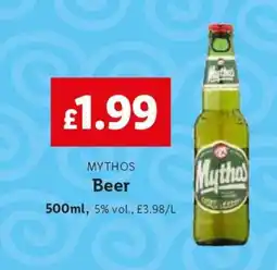 Lidl MYTHOS Beer offer