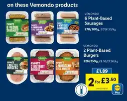 Lidl Vemondo Plant-Based Products offer