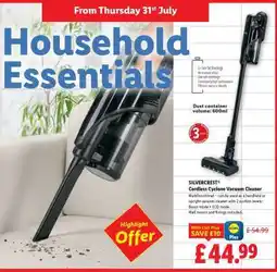 Lidl SILVERCREST Cordless Cyclone Vacuum Cleaner offer