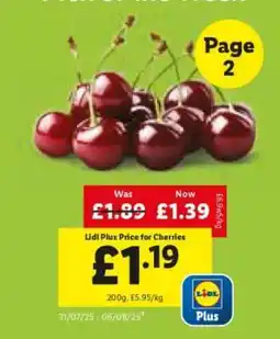 Lidl Cherries offer