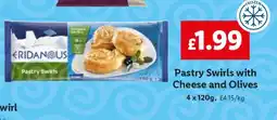 Lidl Pastry Swirls with Cheese and Olives offer
