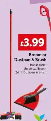 Lidl Broom or Dustpan & Brush offer