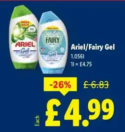 Lidl Ariel/Fairy Gel offer