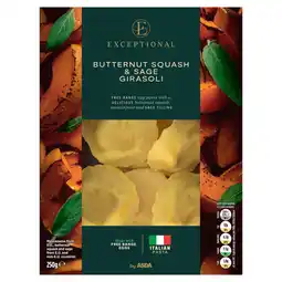 Asda Exceptional by ASDA Butternut Squash & Sage Girasoli 250g offer