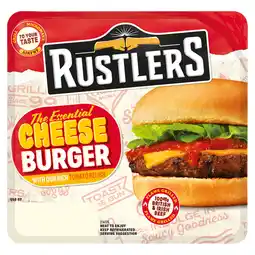 Asda Rustlers The Essential Cheese Burger with Our Rich Tomato Relish 166g offer