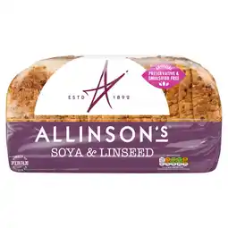 Asda Allinson's Soya and Linseed Sliced Seeded Bread 750g offer