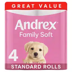 Iceland Andrex Family Soft Toilet Tissue 4 Rolls offer