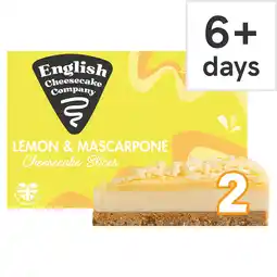 Tesco English Cheesecake Company 2 Lemon & Mascarpone Cheesecake Slices 180g offer