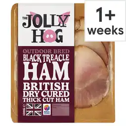 Tesco The Jolly Hog Outdoor Bred Black Treacle Ham 100G offer