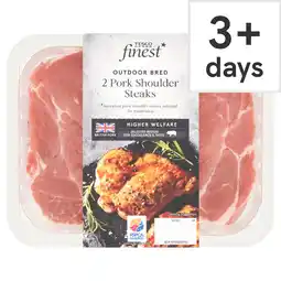 Tesco Tesco Finest 2 Pork Shoulder Steaks 400g offer