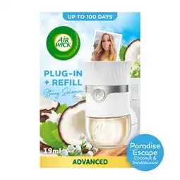 Tesco Air Wick Stacey Solomon Paradise Escape Plug In Kit 19ml offer